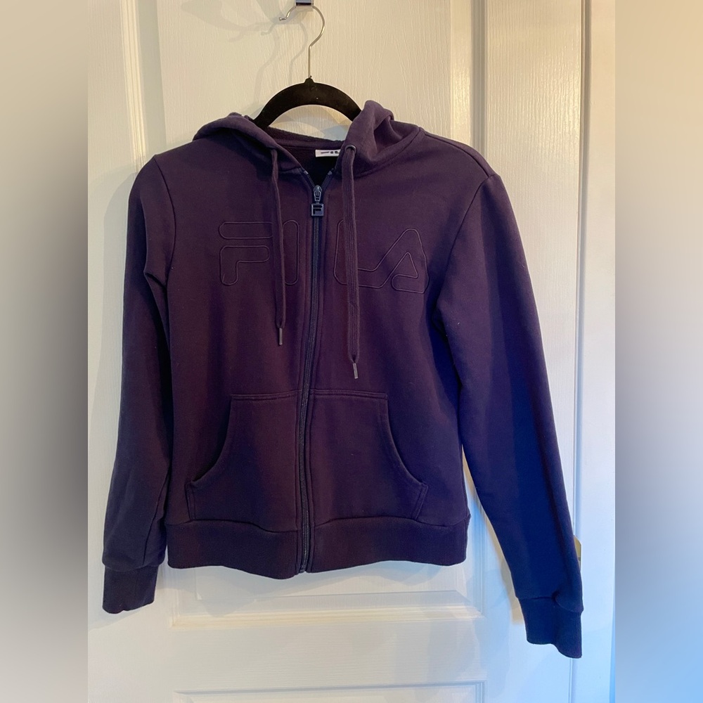 Fila Navy Hoodie with Zip